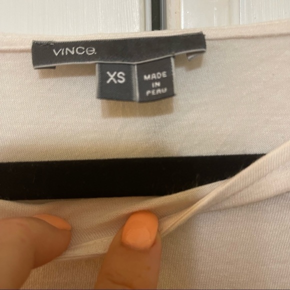 Vince Sweater Very Light Knit Striped Pima Cotton & Modal Women's Size XS - Picture 3 of 4